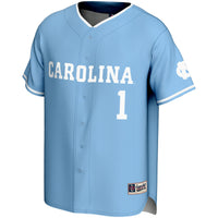 #1 North Carolina Tar Heels GameDay Greats Lightweight Baseball Jersey - Carolina Blue