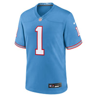 Tennessee Titans Warren Moon Nike Light Blue Retired Player Alternate Game Jersey