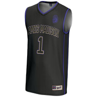 #1 James Madison Dukes GameDay Greats Lightweight Basketball Jersey - Black