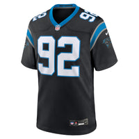 Carolina Panthers Cam Jackson Nike Black Team Game Jersey
