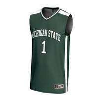 #1 Michigan State Spartans GameDay Greats Lightweight Collegiate Basketball Fashion Jersey - Green