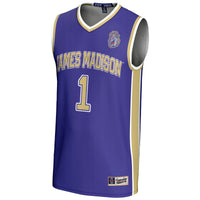#1 James Madison Dukes GameDay Greats Lightweight Basketball Jersey - Purple