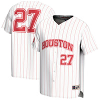 Houston Cougars GameDay Greats Lightweight Collegiate Baseball Fashion Jersey - White