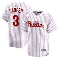 Philadelphia Phillies Bryce Harper Nike White Home Limited Player Jersey