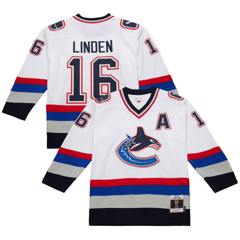 Vancouver Canucks Trevor Linden White 2003-04 Power Play Jersey