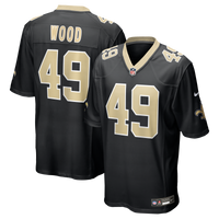 New Orleans Saints Zach Wood Nike Black Game Jersey
