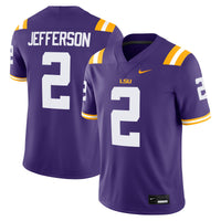 Justin Jefferson LSU Tigers Nike Player Game Jersey - Purple