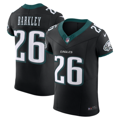 Philadelphia Eagles Saquon Barkley Nike Black Alternate Vapor F.U.S.E. Elite Jersey