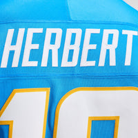 Los Angeles Chargers Justin Herbert Nike Powder Blue Team Vapor F.U.S.E. Stitched Limited Jersey