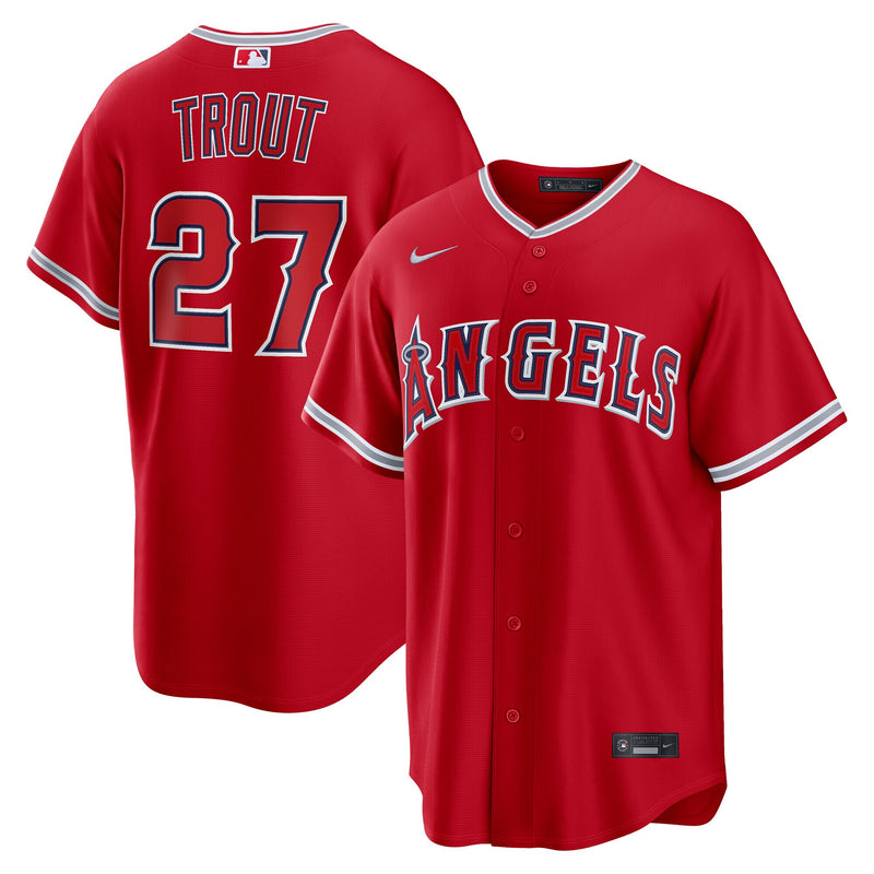 Los Angeles Angels Mike Trout Nike Red Alternate Replica Jersey
