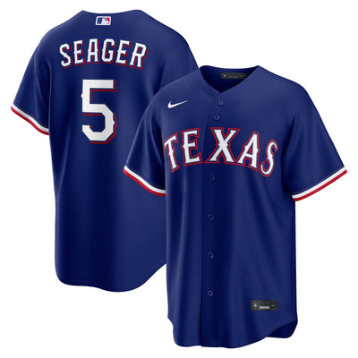 Texas Rangers Corey Seager Nike Royal Alternate 2 Replica Jersey