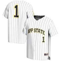 #1 Appalachian State Mountaineers GameDay Greats Lightweight Baseball Jersey - White