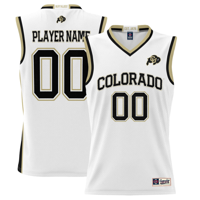 Colorado Buffaloes GameDay Greats Lightweight NIL Pick-A-Player Basketball Jersey - White