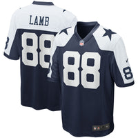 Dallas Cowboys CeeDee Lamb Nike Navy Alternate Game Team Jersey