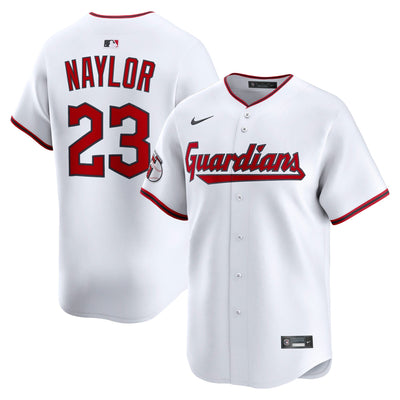 Cleveland Guardians Bo Naylor Nike White Home Limited Player Jersey