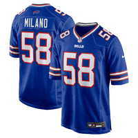Buffalo Bills Matt Milano Nike Royal Game Player Jersey