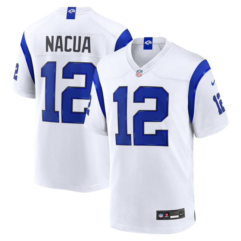 Los Angeles Rams Puka Nacua Nike Fearsome White Game Jersey