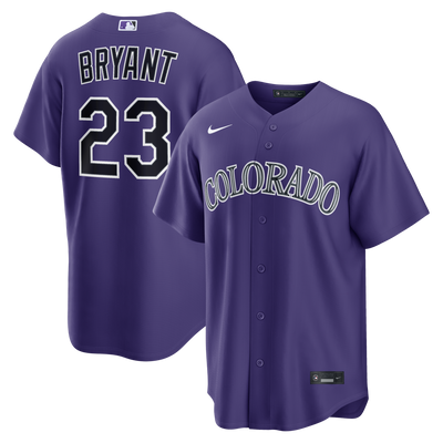 Colorado Rockies Kris Bryant Nike Purple Alternate Replica Jersey