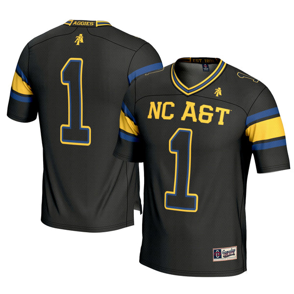 #1 North Carolina A&T Aggies GameDay Greats Football Jersey - Black