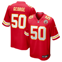 Kansas City Chiefs Brandon George Nike Red Team Game Jersey