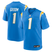 Los Angeles Chargers Number 1 Groom Nike Powder Blue Game Jersey