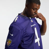 Baltimore Ravens Zay Flowers Nike Purple Team Game Jersey