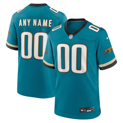 Jacksonville Jaguars Nike Teal Prowler Throwback Custom Game Jersey