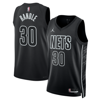Brooklyn Nets Jordan Brand Statement Edition Swingman Jersey - Black - Julius Randle -