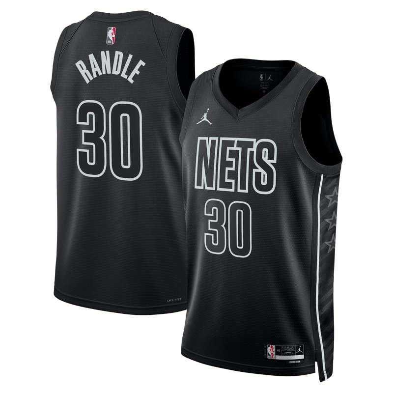 Brooklyn Nets Jordan Brand Statement Edition Swingman Jersey - Black - Julius Randle -
