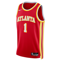 Atlanta Hawks Nike Icon Edition Swingman Jersey - Red - Jalen Johnson -