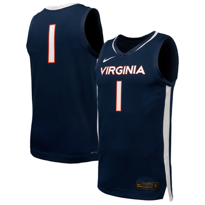 Nike Navy Virginia Cavaliers Replica Basketball Jersey