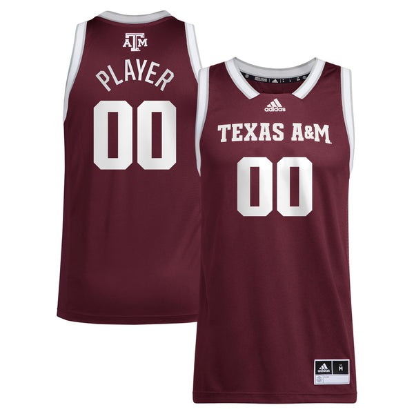 Texas A&M Aggies adidas Pick-A-Player NIL Basketball Jersey - Maroon