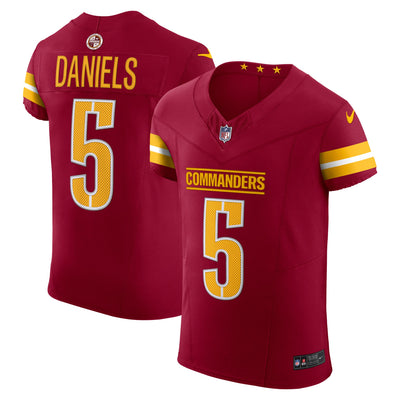 Washington Commanders Jayden Daniels Nike Burgundy Team Vapor F.U.S.E. Elite Jersey