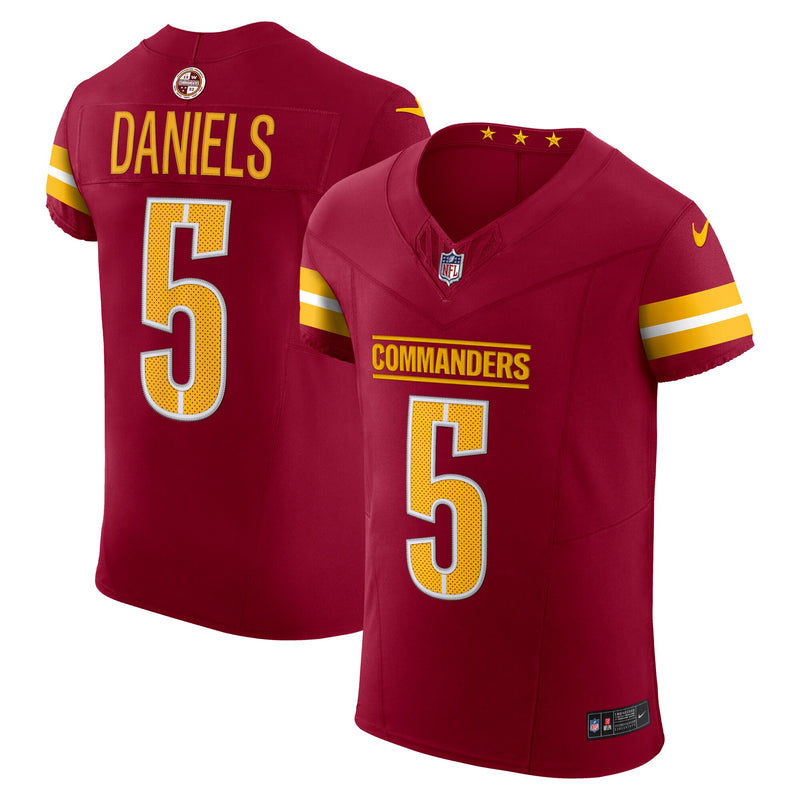 Washington Commanders Jayden Daniels Nike Burgundy Team Vapor F.U.S.E. Elite Jersey