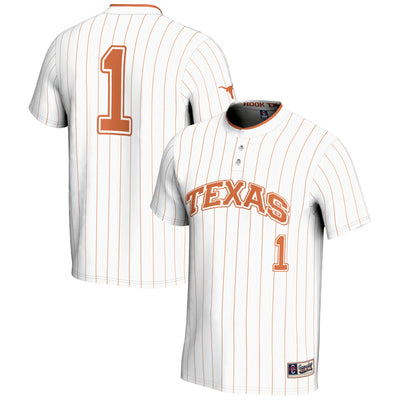 #1 Texas Longhorns GameDay Greats Lightweight Softball Jersey - White