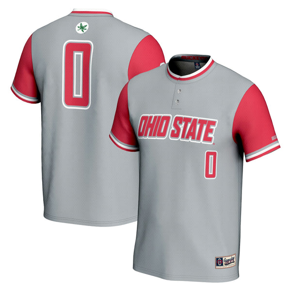 #0 Ohio State Buckeyes GameDay Greats Lightweight Softball Jersey - Gray