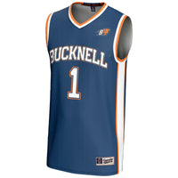 #1 Bucknell Bison GameDay Greats Lightweight Basketball Jersey - Navy