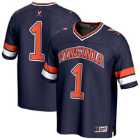 #1 Virginia Cavaliers GameDay Greats Lightweight Collegiate Football Fashion Jersey - Navy