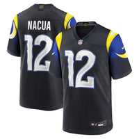 Los Angeles Rams Puka Nacua Nike Midnight Blue 2025 Rivalries Collection Game Jersey