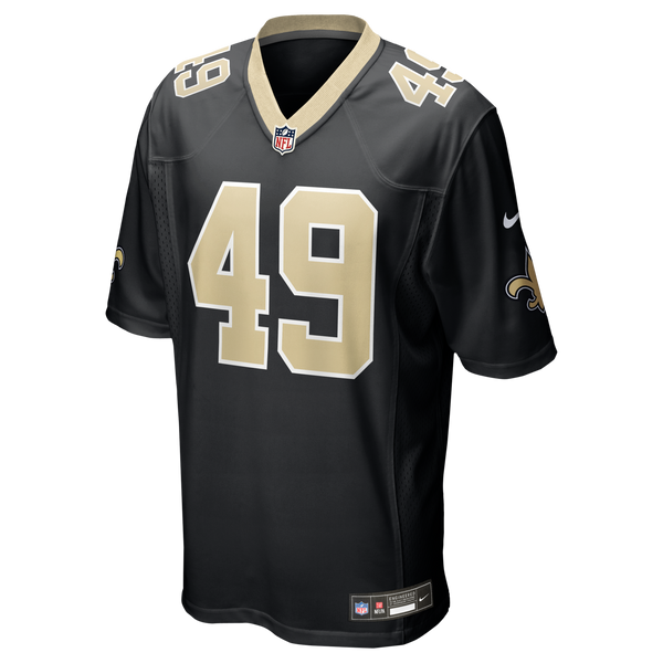 New Orleans Saints Zach Wood Nike Black Game Jersey