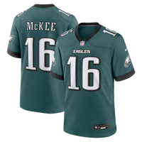 Philadelphia Eagles Tanner McKee Nike Midnight Green Team Game Jersey