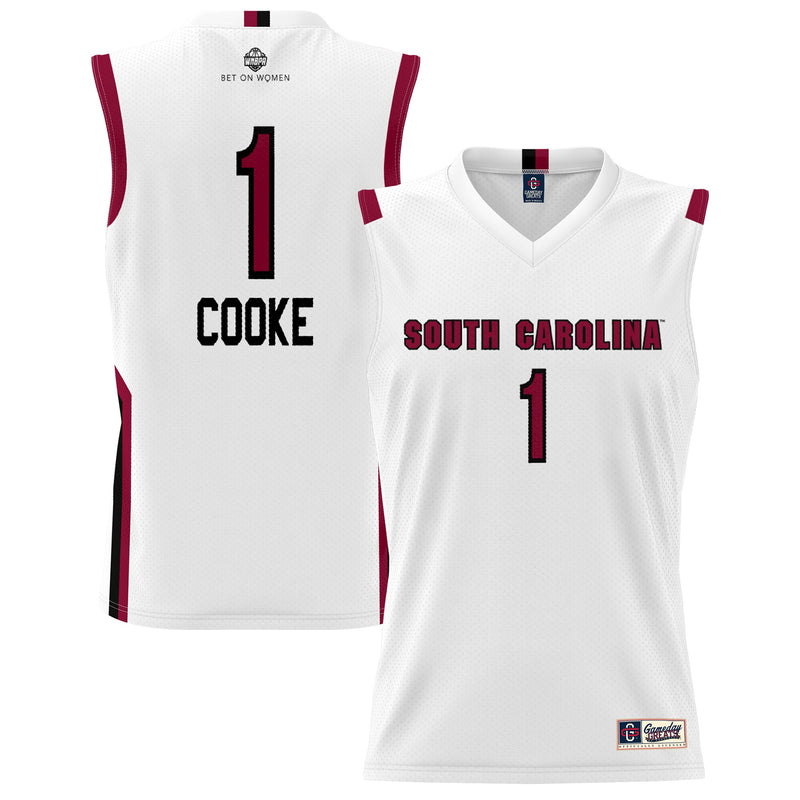 South Carolina Gamecocks GameDay Greats Lightweight Basketball Alumni Jersey - White