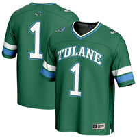 #1 Tulane Green Wave GameDay Greats Collegiate Football Fashion Jersey - Green