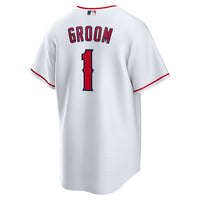 Los Angeles Angels Nike White #1 Groom Home Replica Jersey