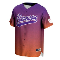 GameDay Greats Purple/Orange Clemson Tigers Lightweight Baseball Jersey