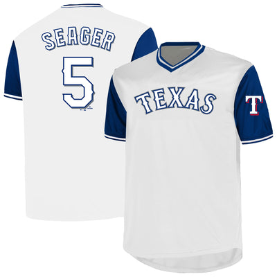 Texas Rangers Corey Seager Profile White Big & Tall Name & Number Jersey