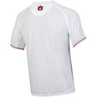 Auburn Tigers Under Armour Softball Button-Up V-Neck Jersey - White