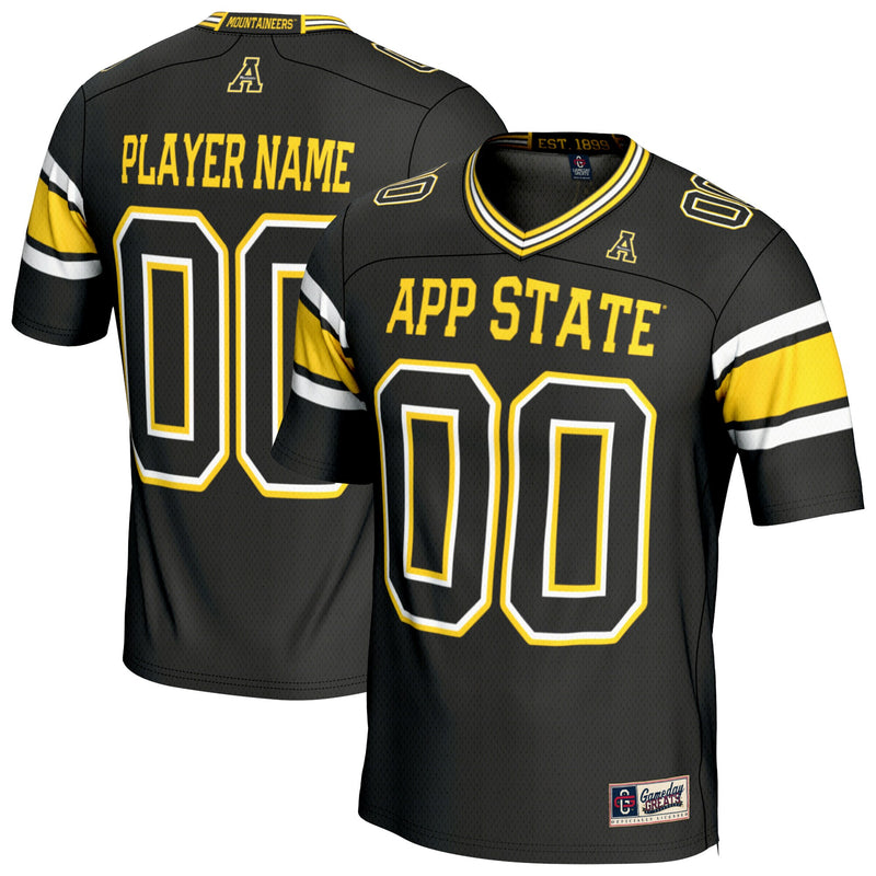 Appalachian State Mountaineers GameDay Greats NIL Football Fashion Jersey - Black