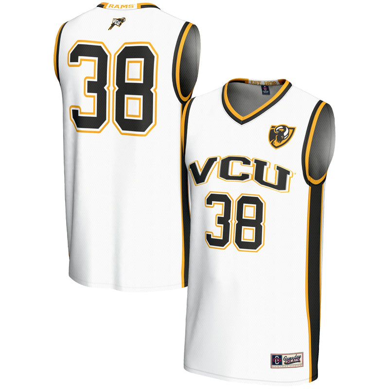 #38 VCU Rams GameDay Greats Lightweight Basketball Jersey - White