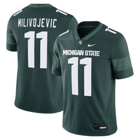 Alessio Milivojevic Michigan State Spartans Nike Game Football Jersey - Green